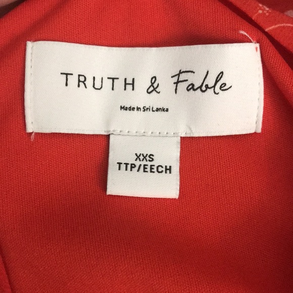 Truth & Fable Sheer Sleeve Tunic Dress - Picture 4 of 7